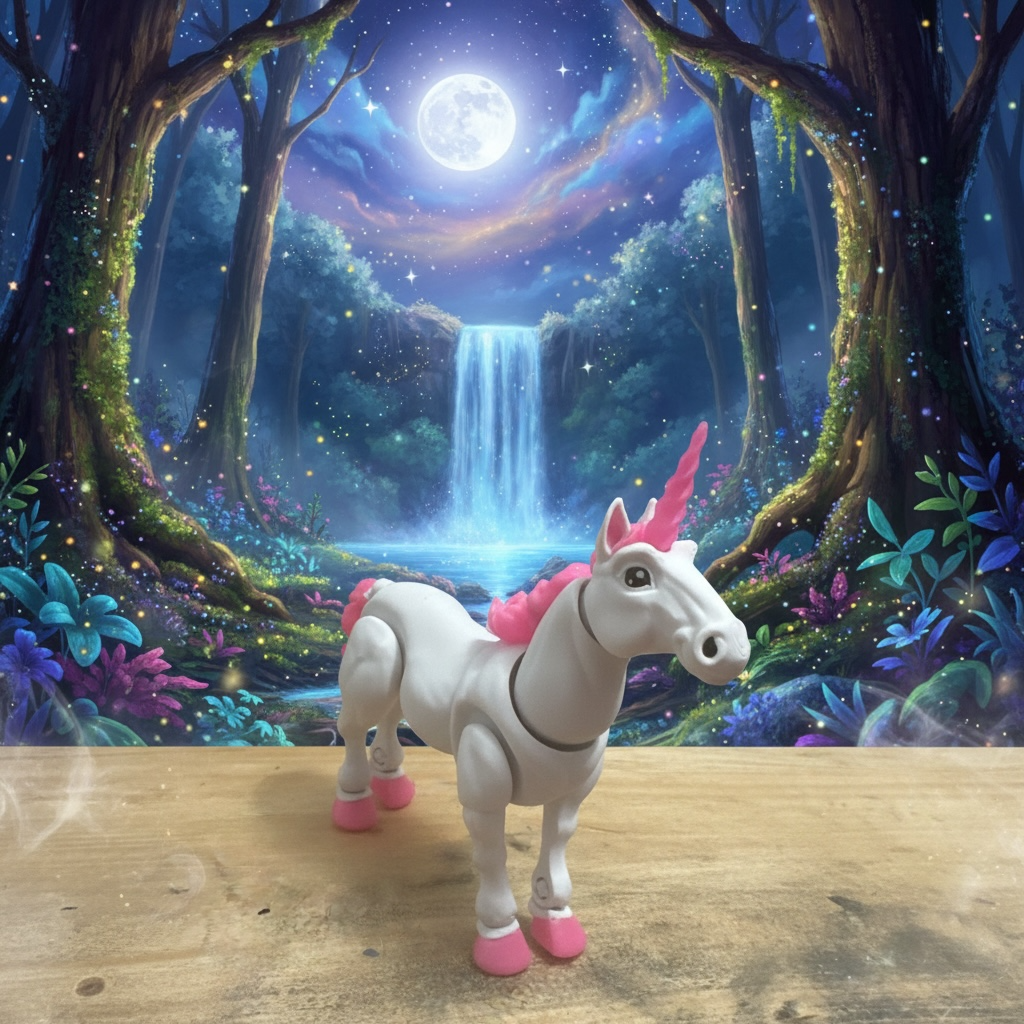 Magical Articulated Unicorn – 3D Printed Fantasy Unicorn Fidget & Collectible