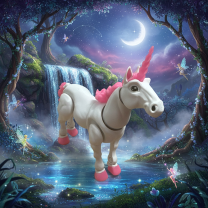 Magical Articulated Unicorn – 3D Printed Fantasy Unicorn Fidget & Collectible